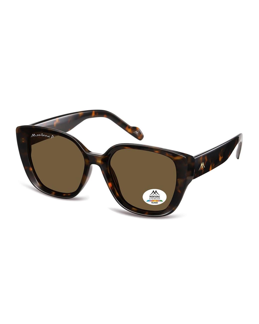 Montana Brown Square Tortoise Polarized Mp180
