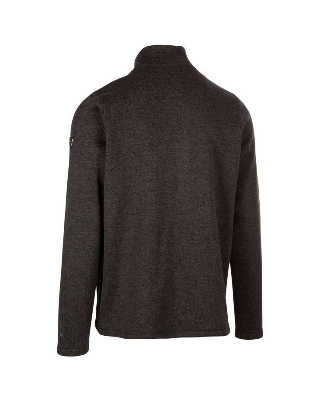 Trespass Black Rundel Marl Fleece Jacket (Dark) for men