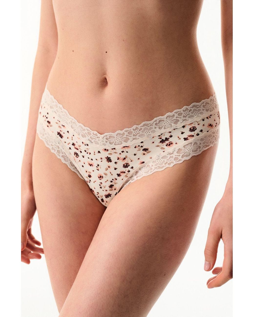 Penti Natural Relaxed Cotton Floral Brazilian Briefs