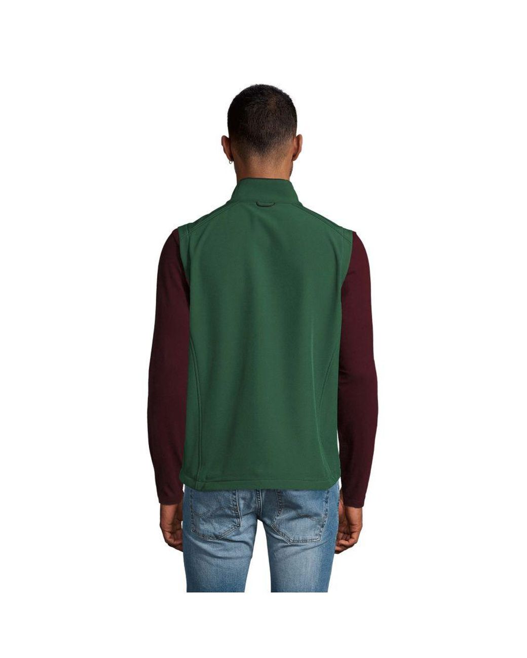 Sol's Green Rallye Soft Shell Bodywarmer Jacket (Bottle) for men
