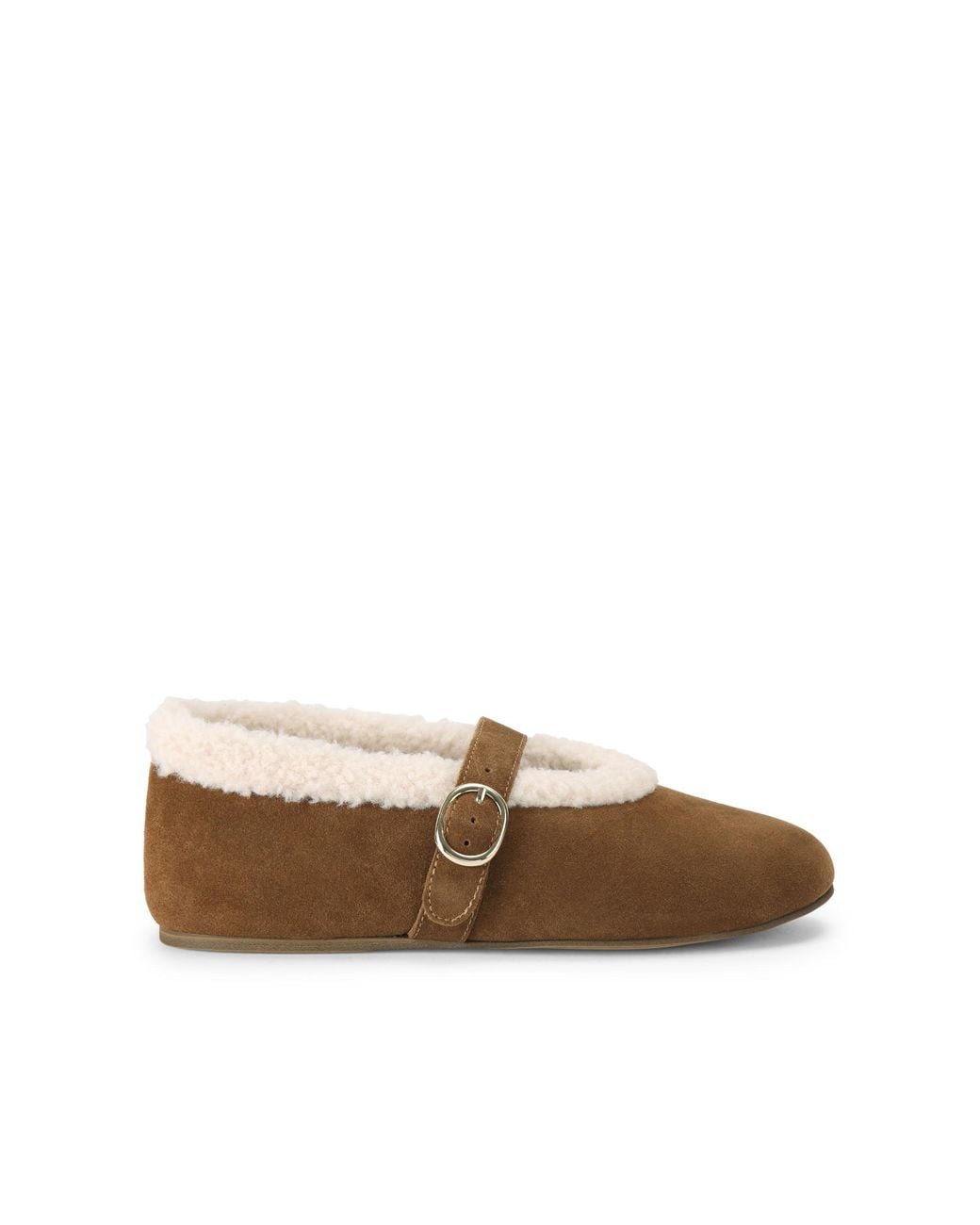 Steve Madden Brown Suede Lodge Ballet Flats