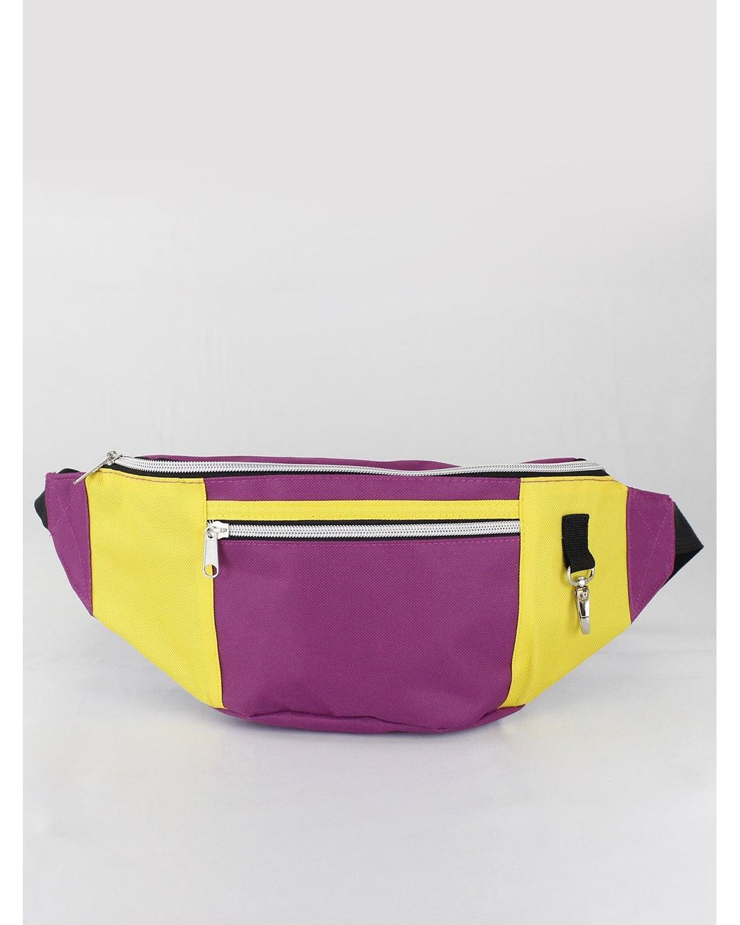 SVNX Purple Contrast Colour Block Crossbody Bag for men