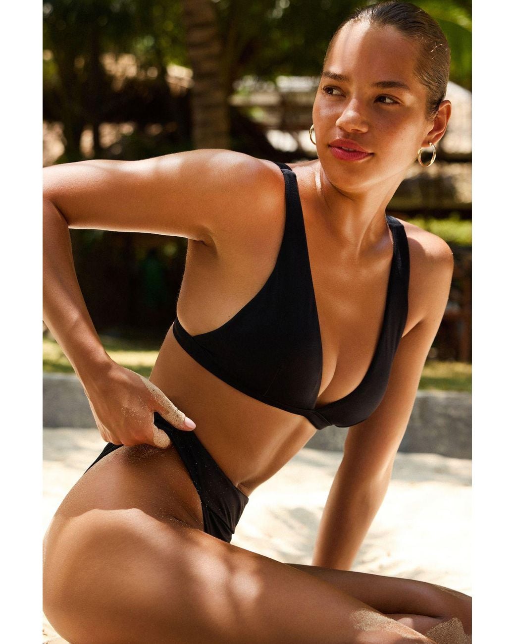 Penti Black Basic Deep V Bikini Top