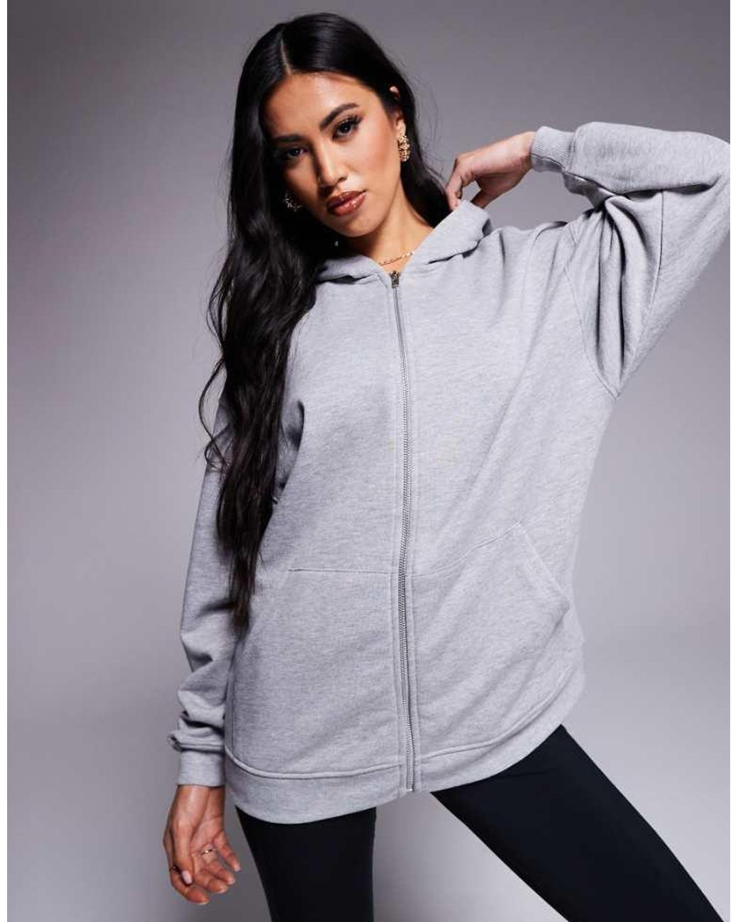 4505 Gray Quick Dry Heavyweight Zip Up Training Hoodie
