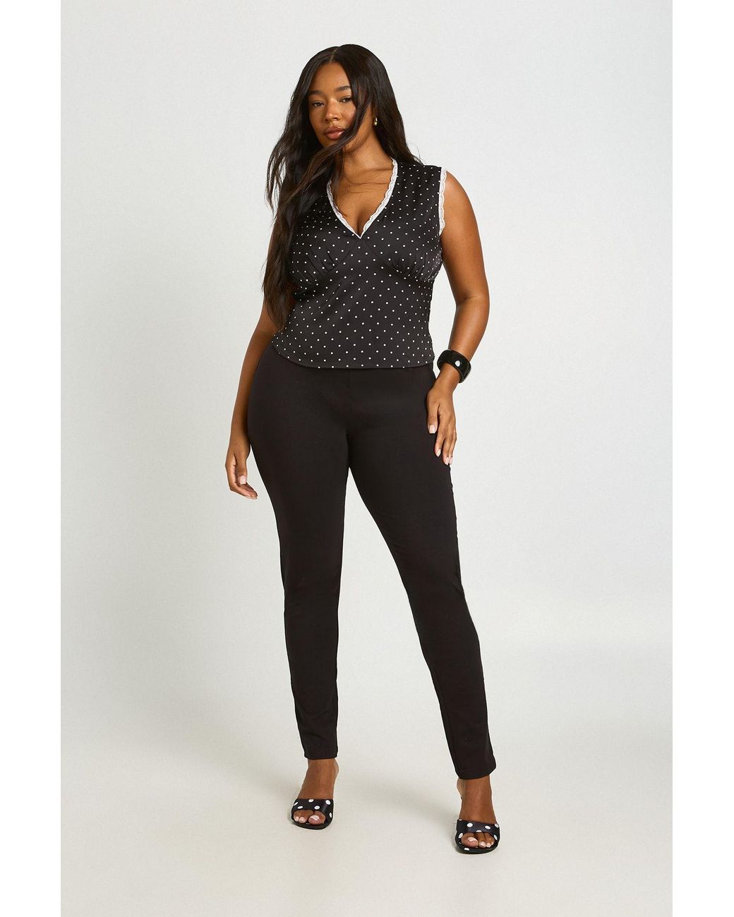 Boohoo Black Plus Basic High Waist Legging