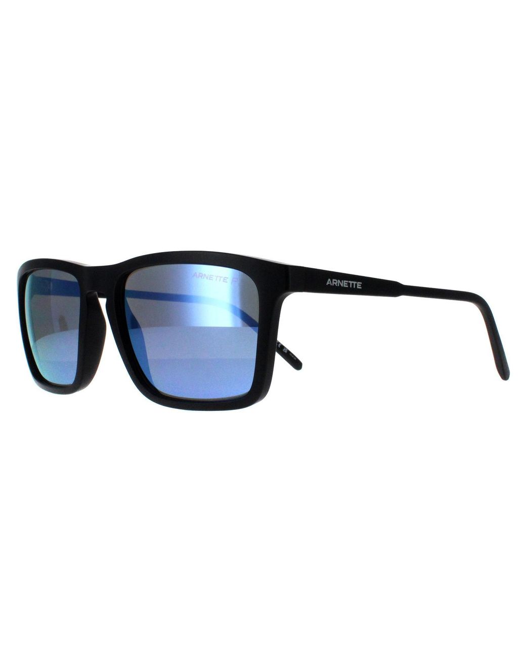 Arnette Blue Rectangle Matte Dark Mirror Water Polarized An4283 Shyguy