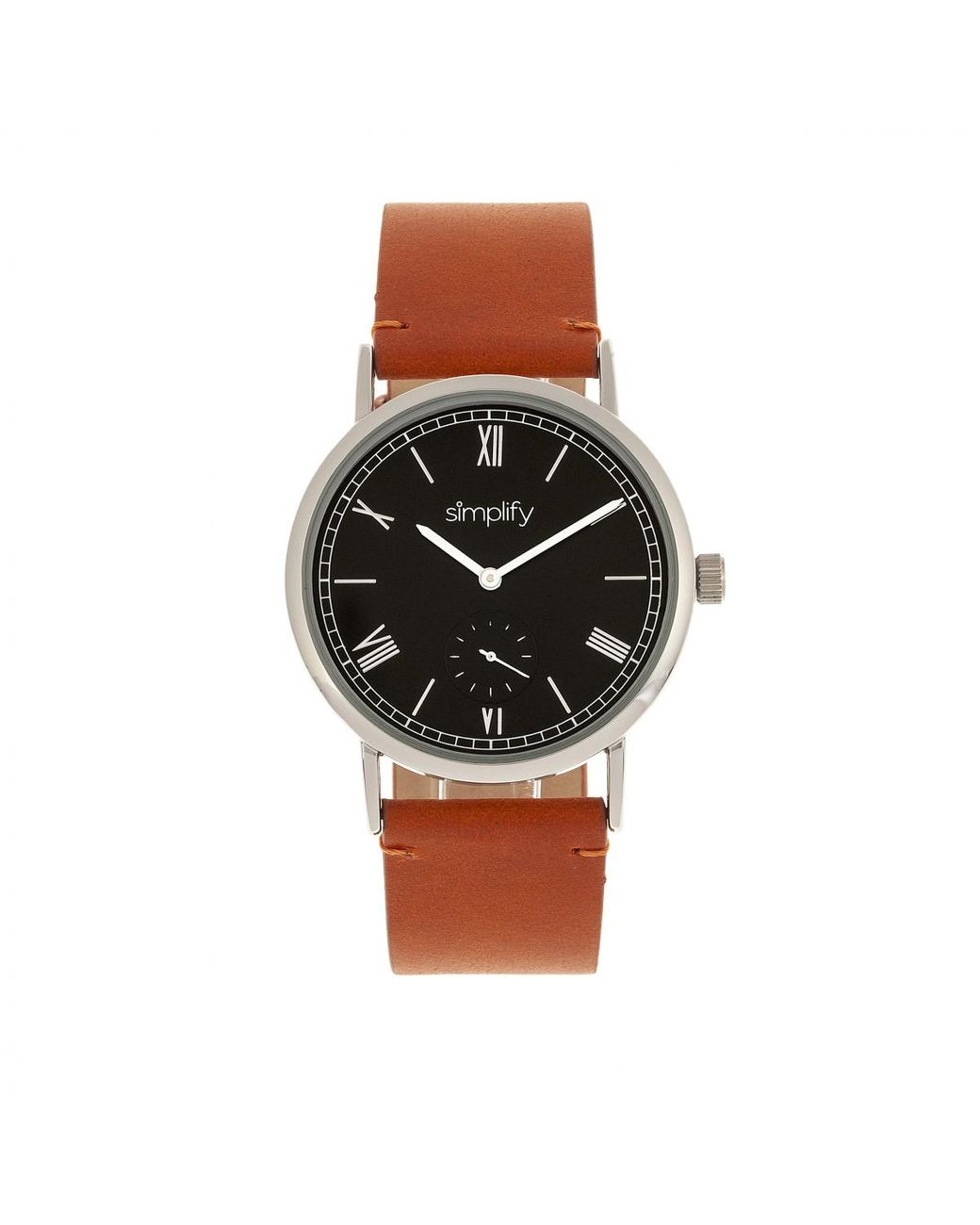 Simplify Multicolor The 5100 Leather-Band Watch