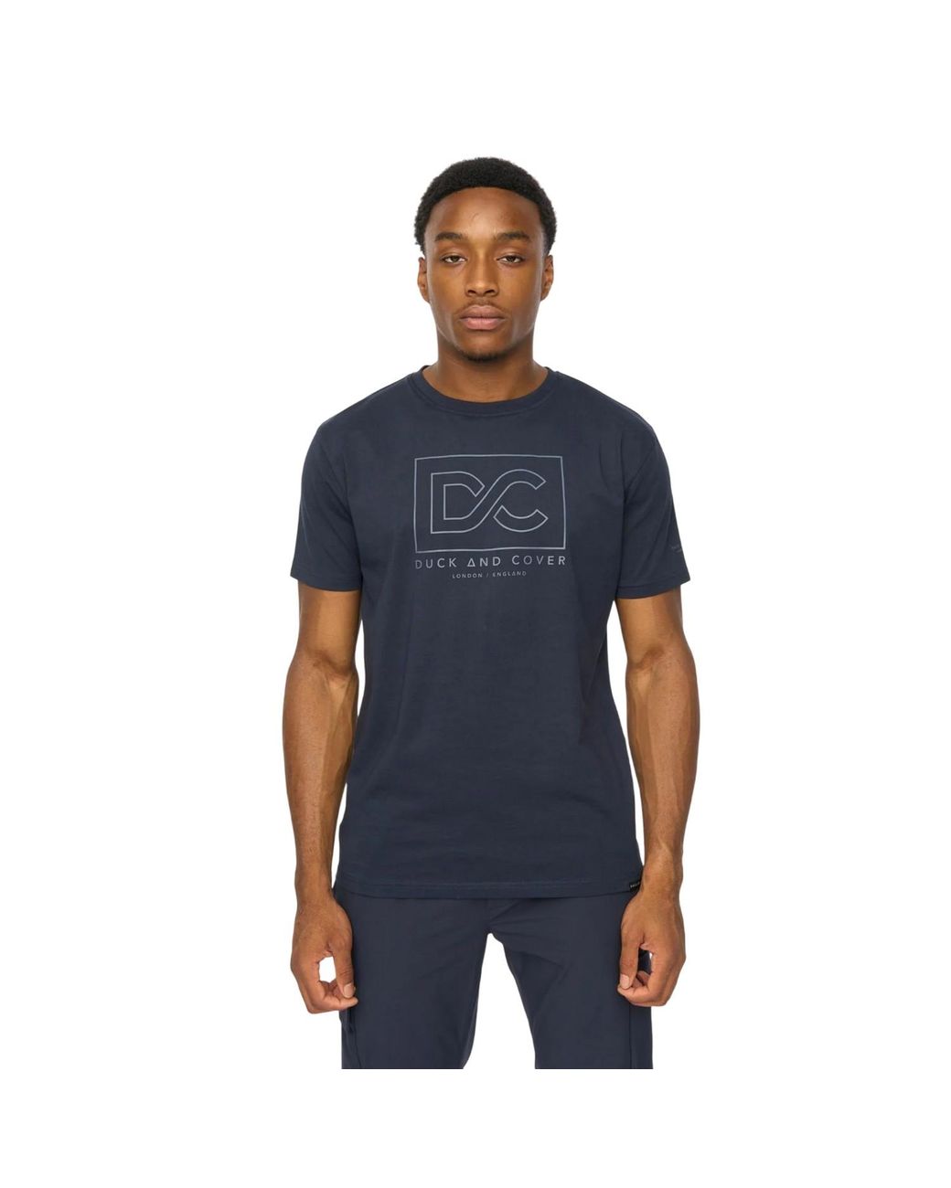 Duck and Cover Blue Rampmoore T-Shirt Cotton for men
