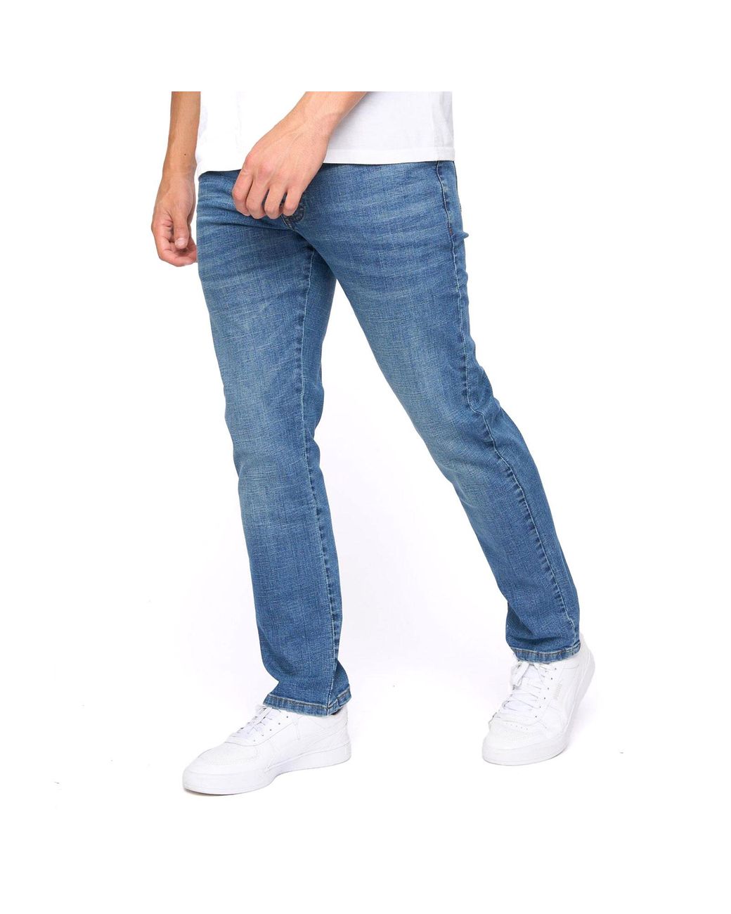 Bewley & Ritch Blue Newbury Straight Fit Jeans for men