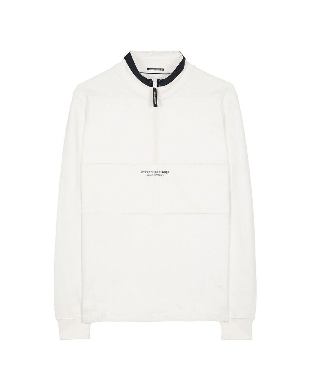 Weekend Offender White Lusaka Milk Sweater for men