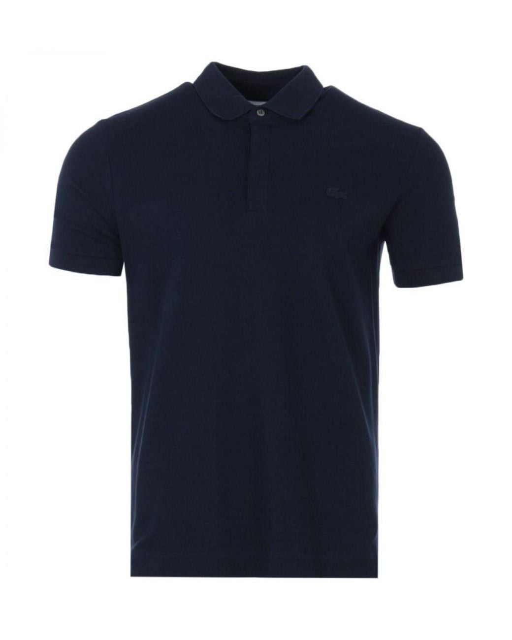 Lacoste Blue Paris Stretch Cotton Pique Polo Shirt for men
