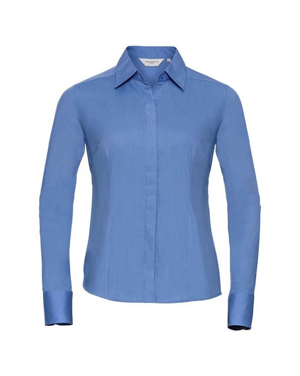 Russell Blue Collection /Ladies Poplin Easy-Care Fitted Long-Sleeved Shirt (Corporate)
