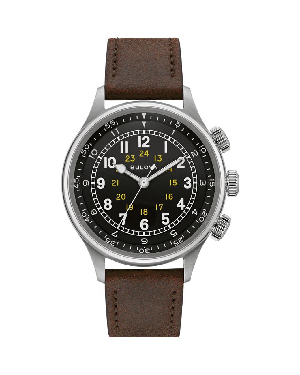 Bulova Metallic A-15 Pilot Watch 96A245 Leather (Archived) for men