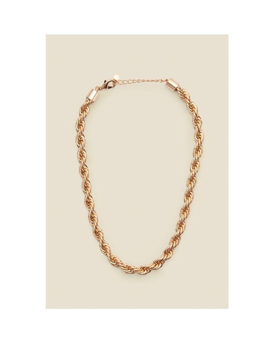 Sosandar Green Twist Chain Chunky Necklace