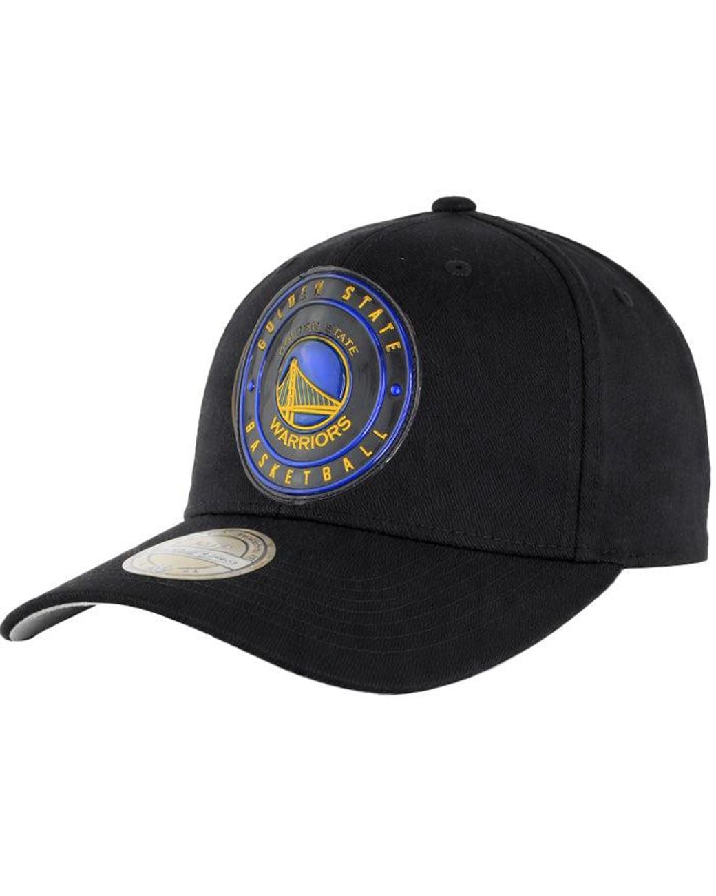 Mitchell & Ness Black Nba Golden State Warriors Circle Weald Patch Cap