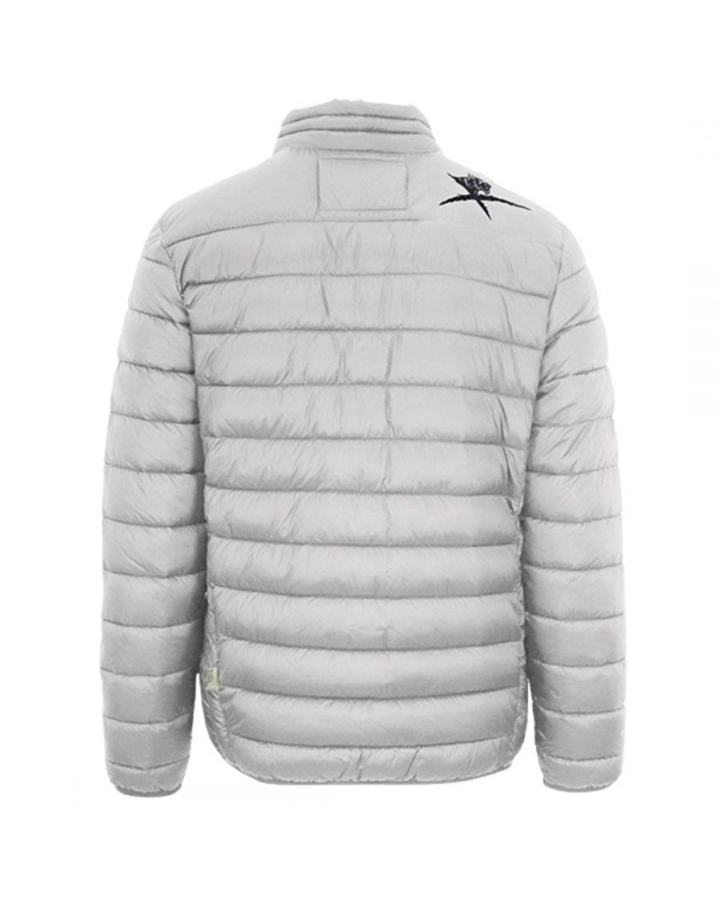 Philipp Plein Gray Patch Logo Thin Padded Jacket for men