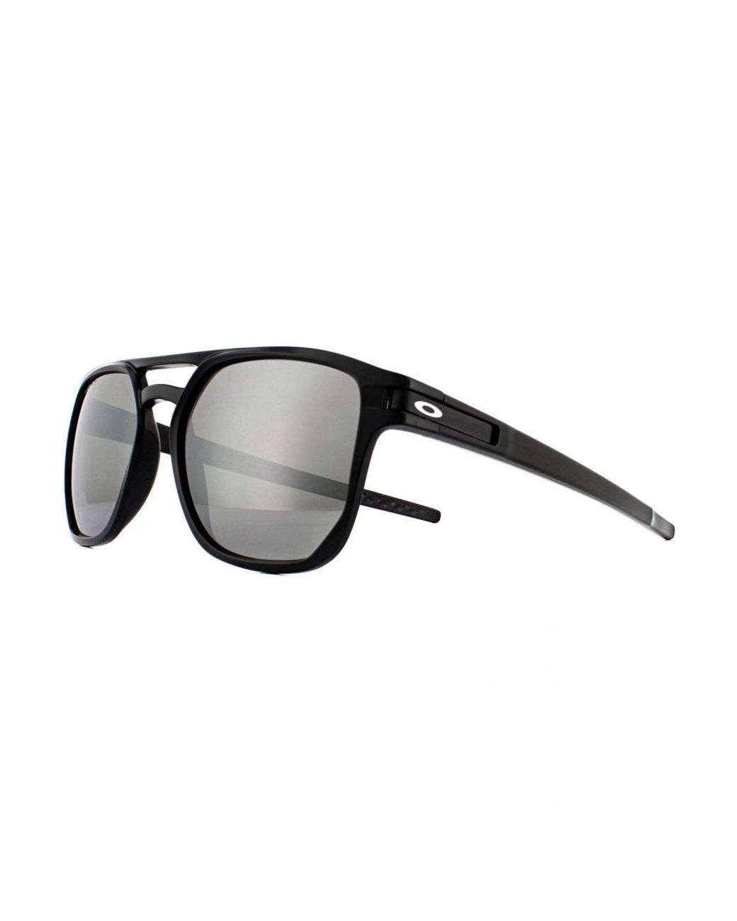 Oakley Black Square Matte Prizm Polarized Sunglasses for men