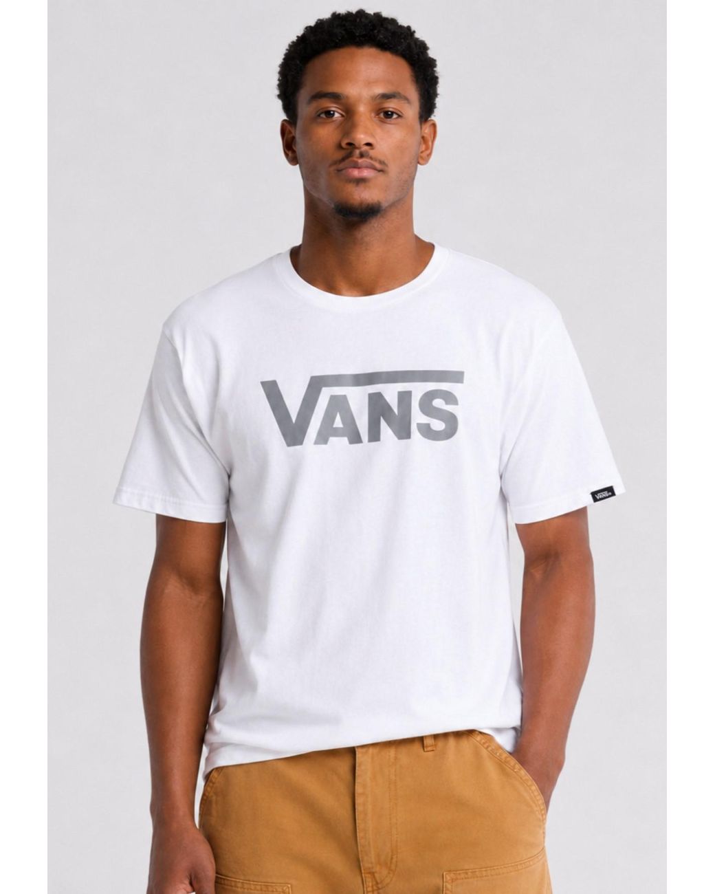 Vans White Classic Logo T Shirt for men