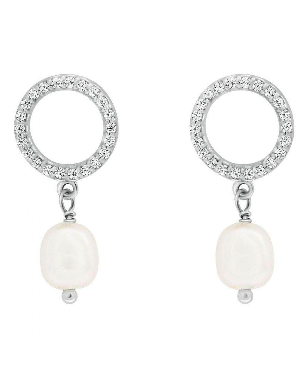 Orphelia Metallic 'Spa' 925 Sterling Drop Earrings