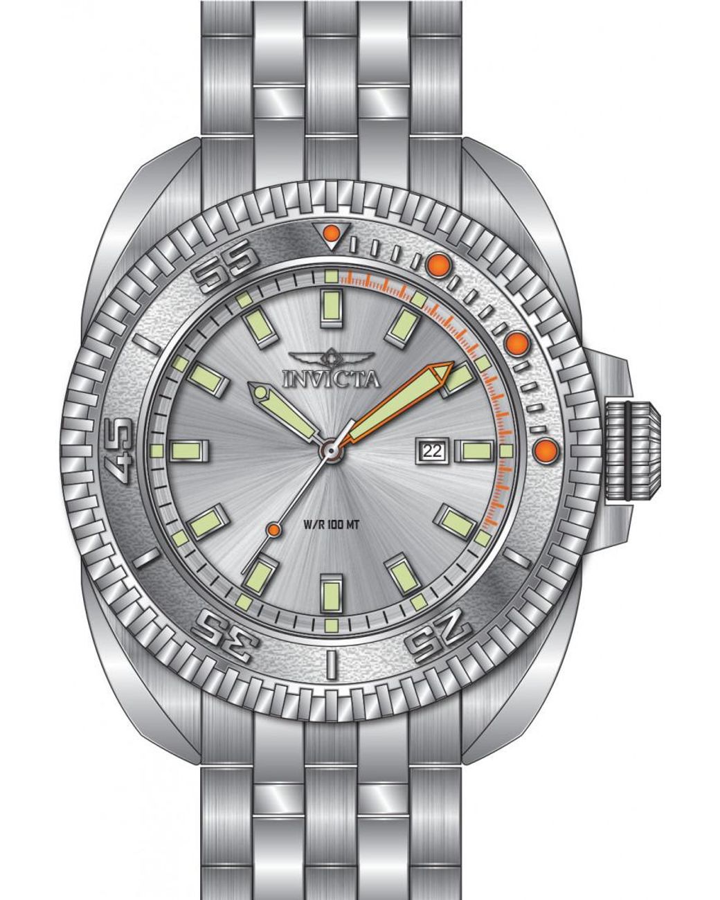 INVICTA WATCH Gray In-49777 Coalition Forces Watch for men