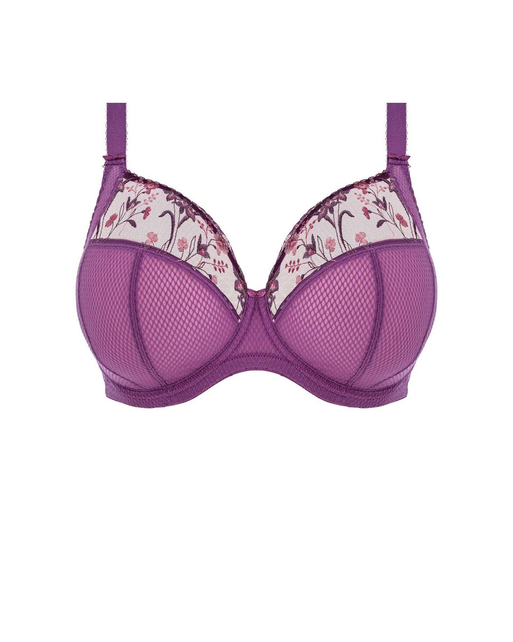 Elomi Purple Gb +Size Niet-Voorgevormde Beugelbh Charley Paars