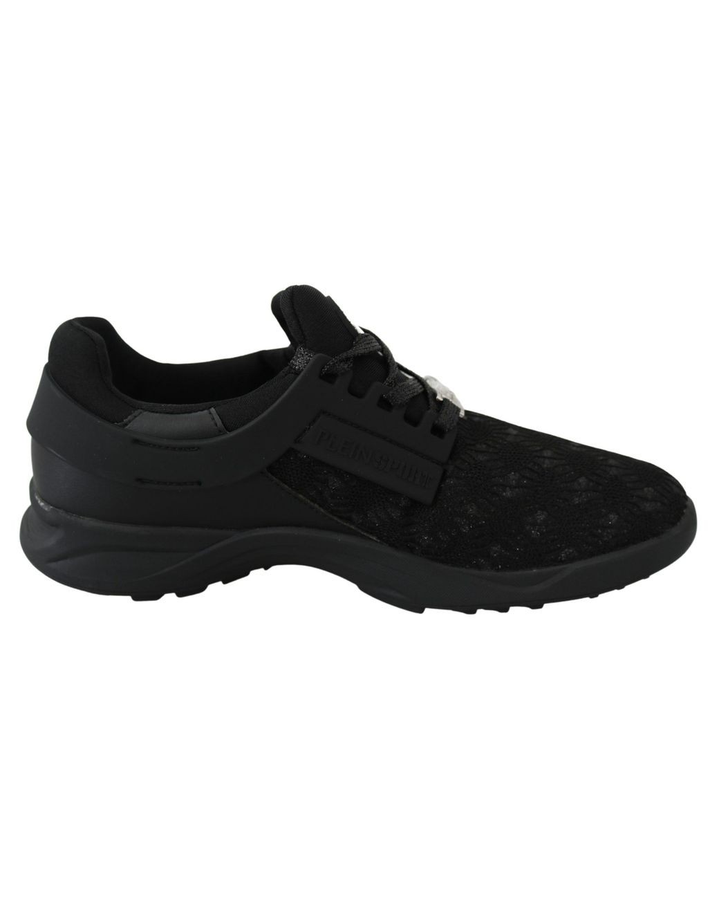 Philipp Plein Black Polyester Runner Beth Sneakers Shoes
