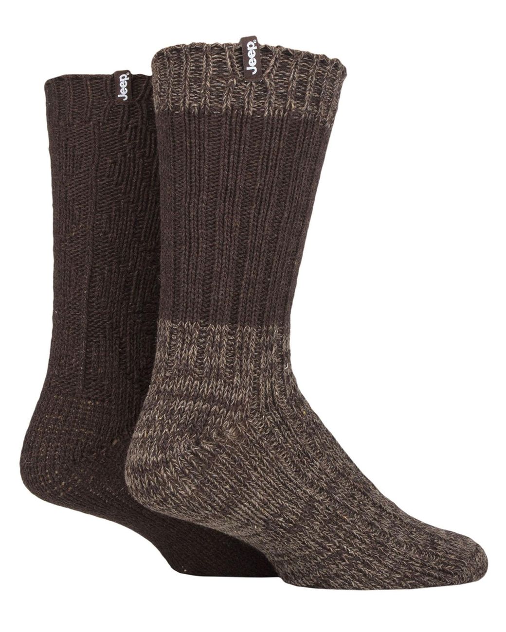 Jeep Brown Wool Hiking Socks for men