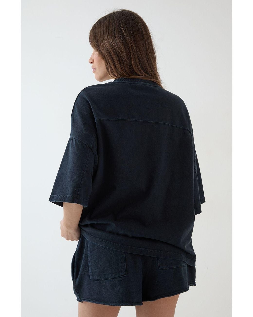 DSGN Studio Blue Heavyweight Washed Oversized Short Sleeve T-Shirt