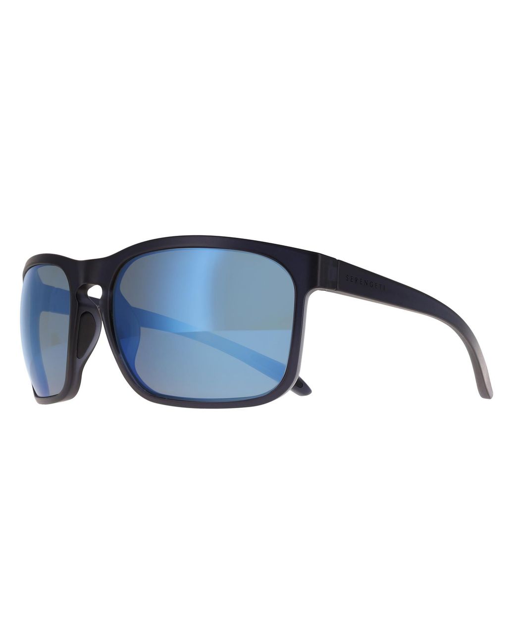 Serengeti Blue Rectangle Matte Crystal Dark Mineral Polarized 555Nm Carson for men