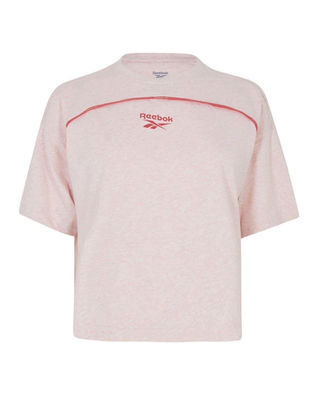 Reebok Pink Crew Neck Relaxed Fit T-Shirt