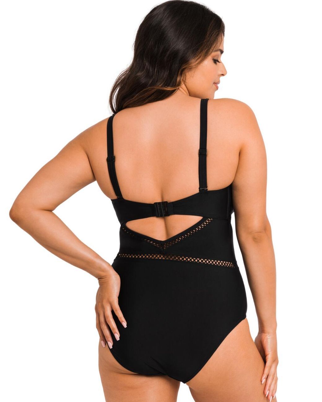 Curvy Kate Black Cs020605 First Class Plunge Swimsuit