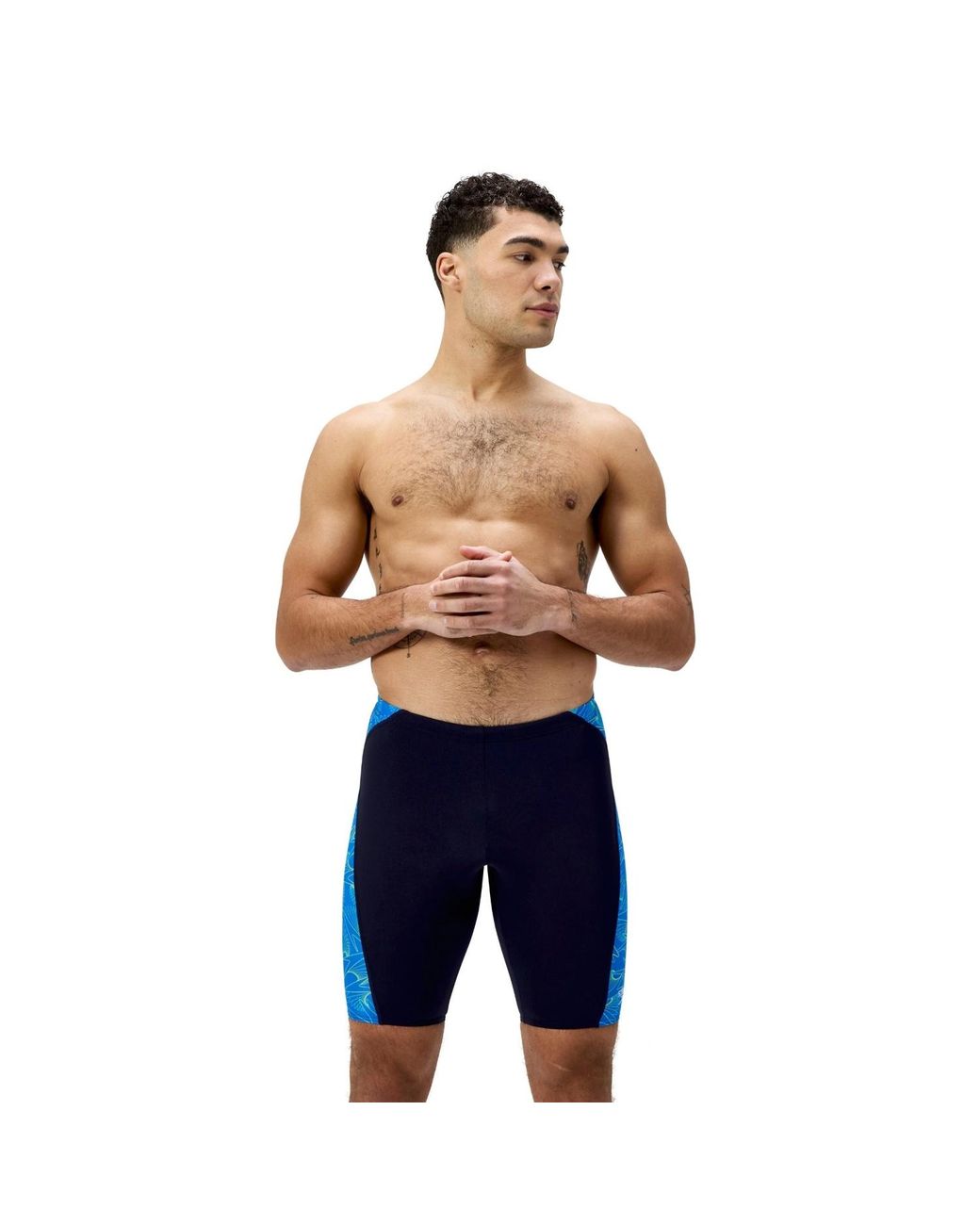 Speedo Blue Hyperboom Panel Endurance+ Jammer Shorts Lagoon) for men
