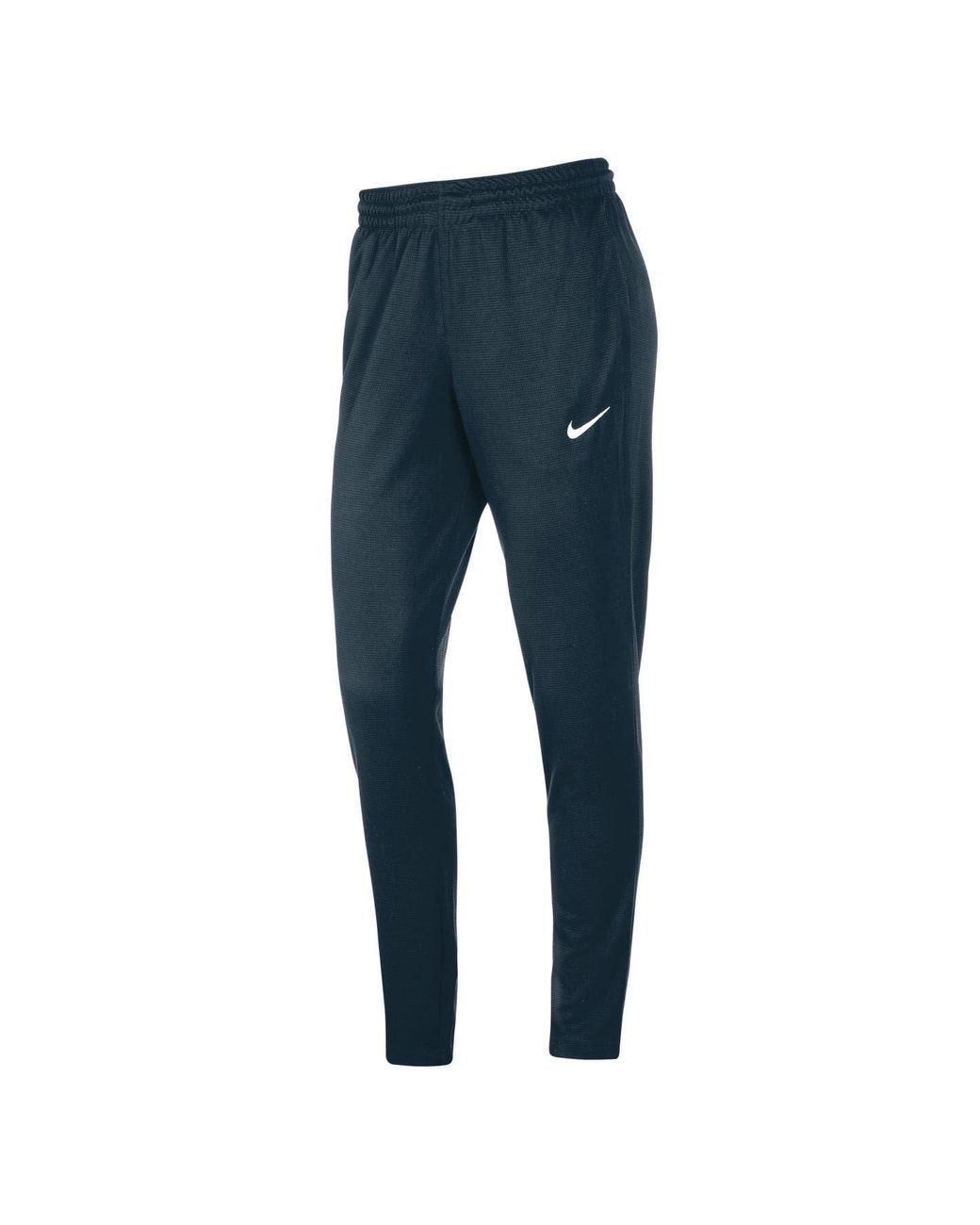 Nike Blue Team Solid Patterned Tapered Track Pants