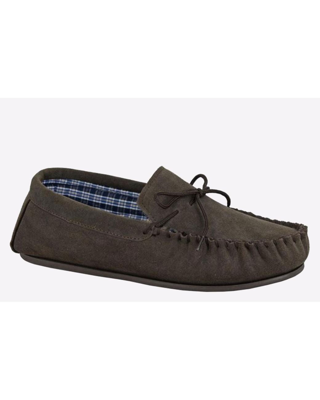 Mokkers Black Bruce Leather Slipper for men