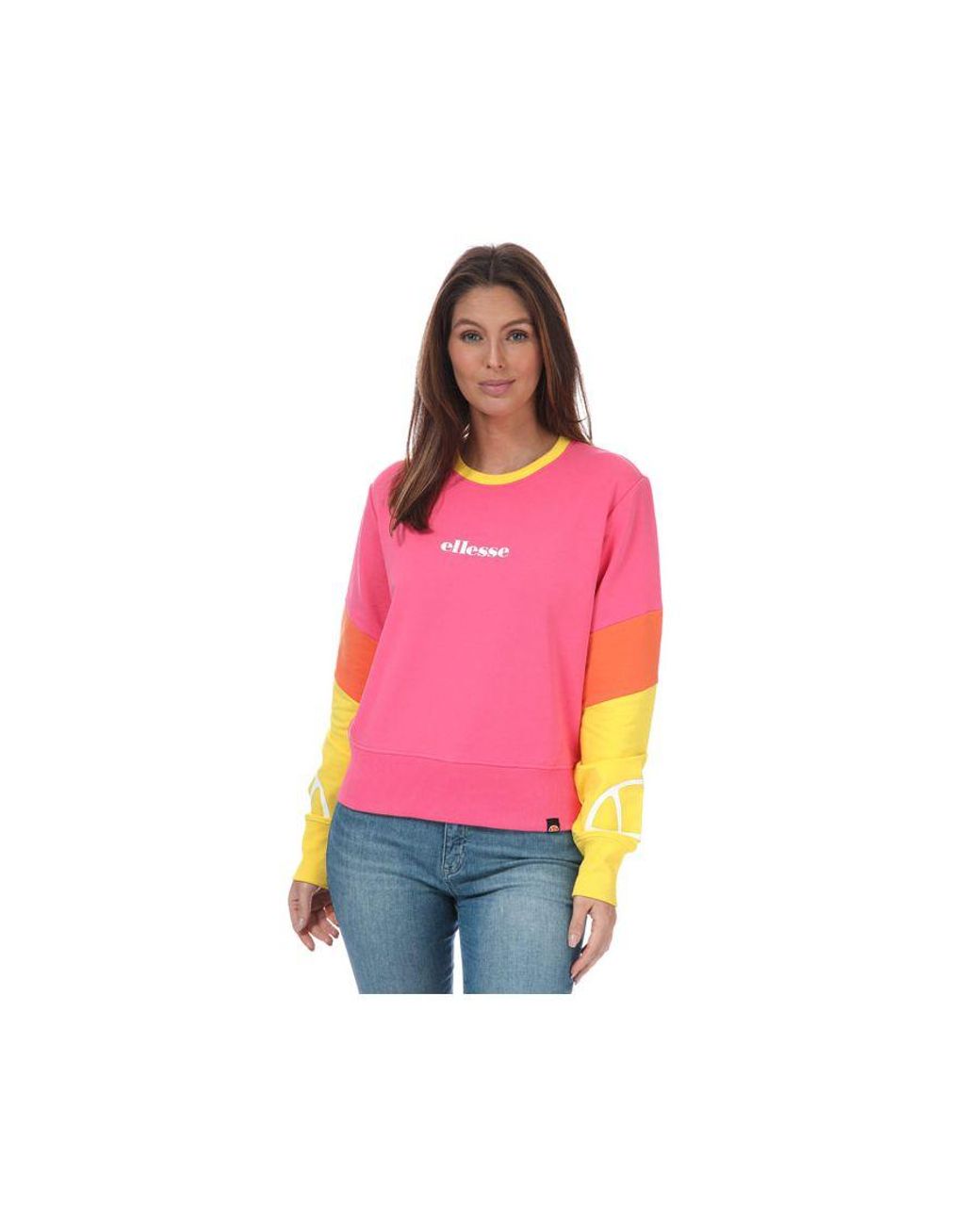 Ellesse Sweatshirt Met Ronde Hals Voor , Roze in het Roze | Lyst NL