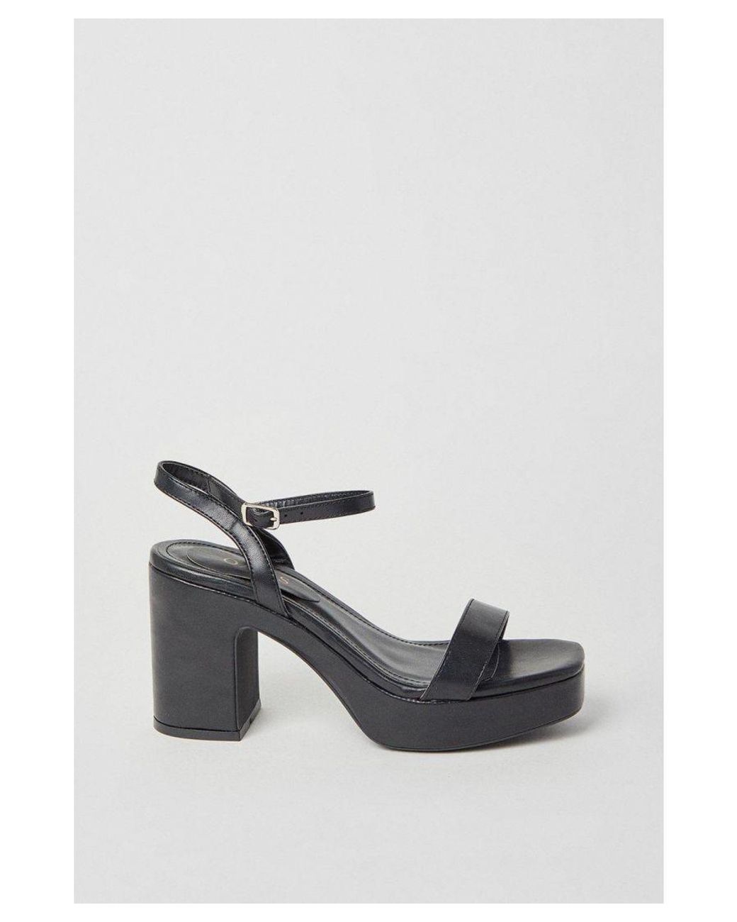 Oasis Pink Maddie Platform High Block Heeled Sandals