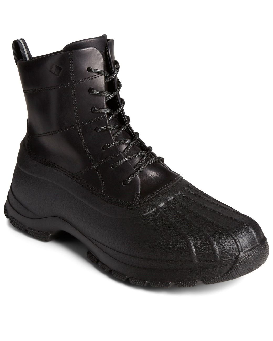 Sperry Top-Sider Black Duck Float Leather Wellington Boots