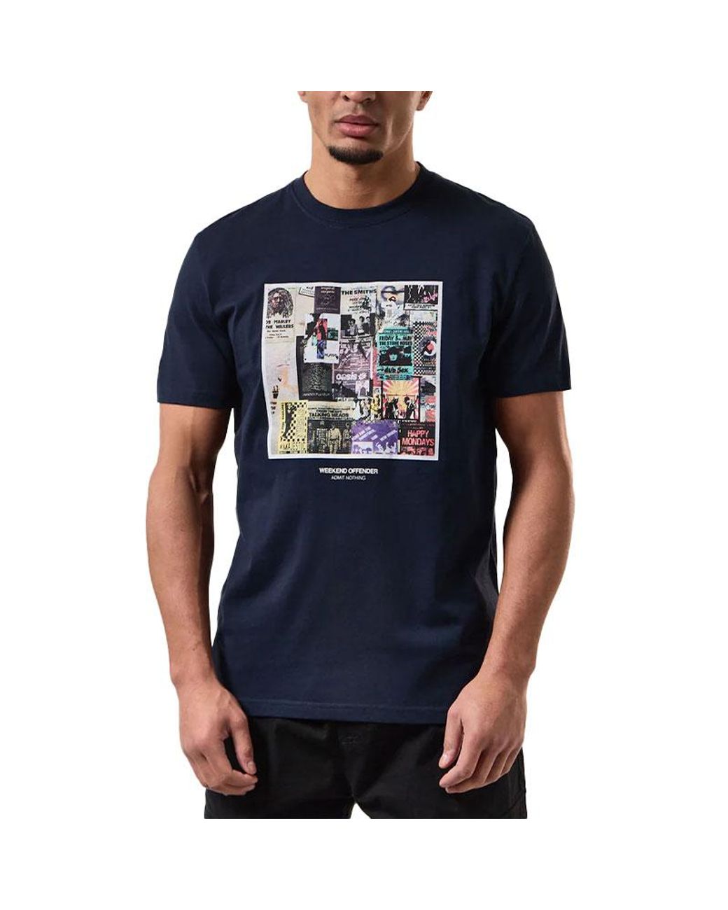 Weekend Offender Blue T Shirts Posters Crew Neck Short Sleeve Cotton Summer Tee for men
