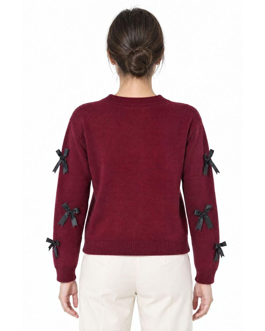 Viorna Red Crewneck Sweatshirt