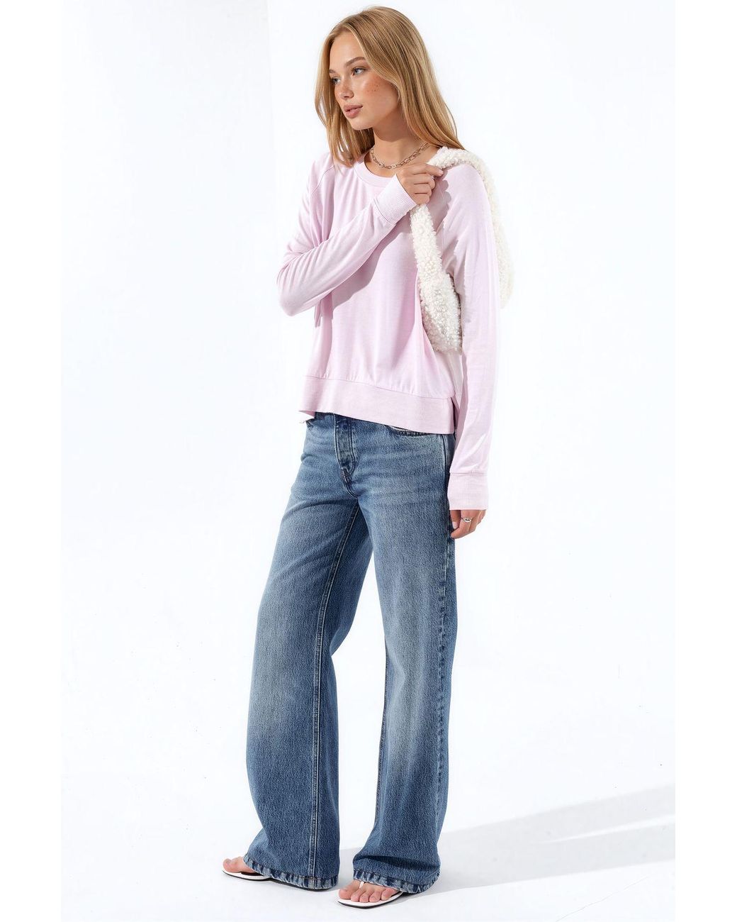 Busem Purple Viscose Blend Sweater