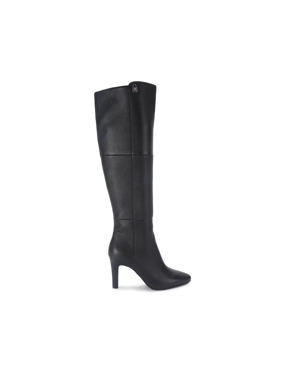 Kurt Geiger Black Leather Kgl Panelled Knee Boots