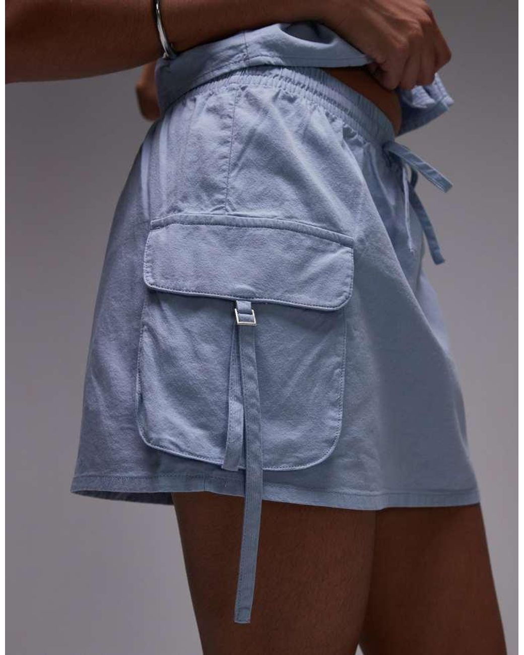 Rhythm Gray Dolly Cargo Mini Skirt