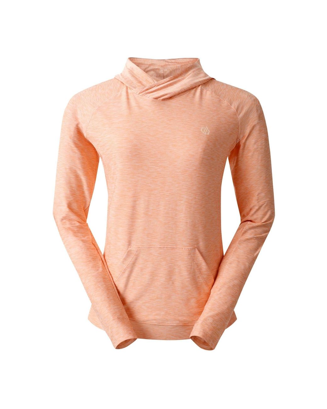 Dare 2b Orange Ladies Sprint City Lightweight Hoodie (Pale Marl)
