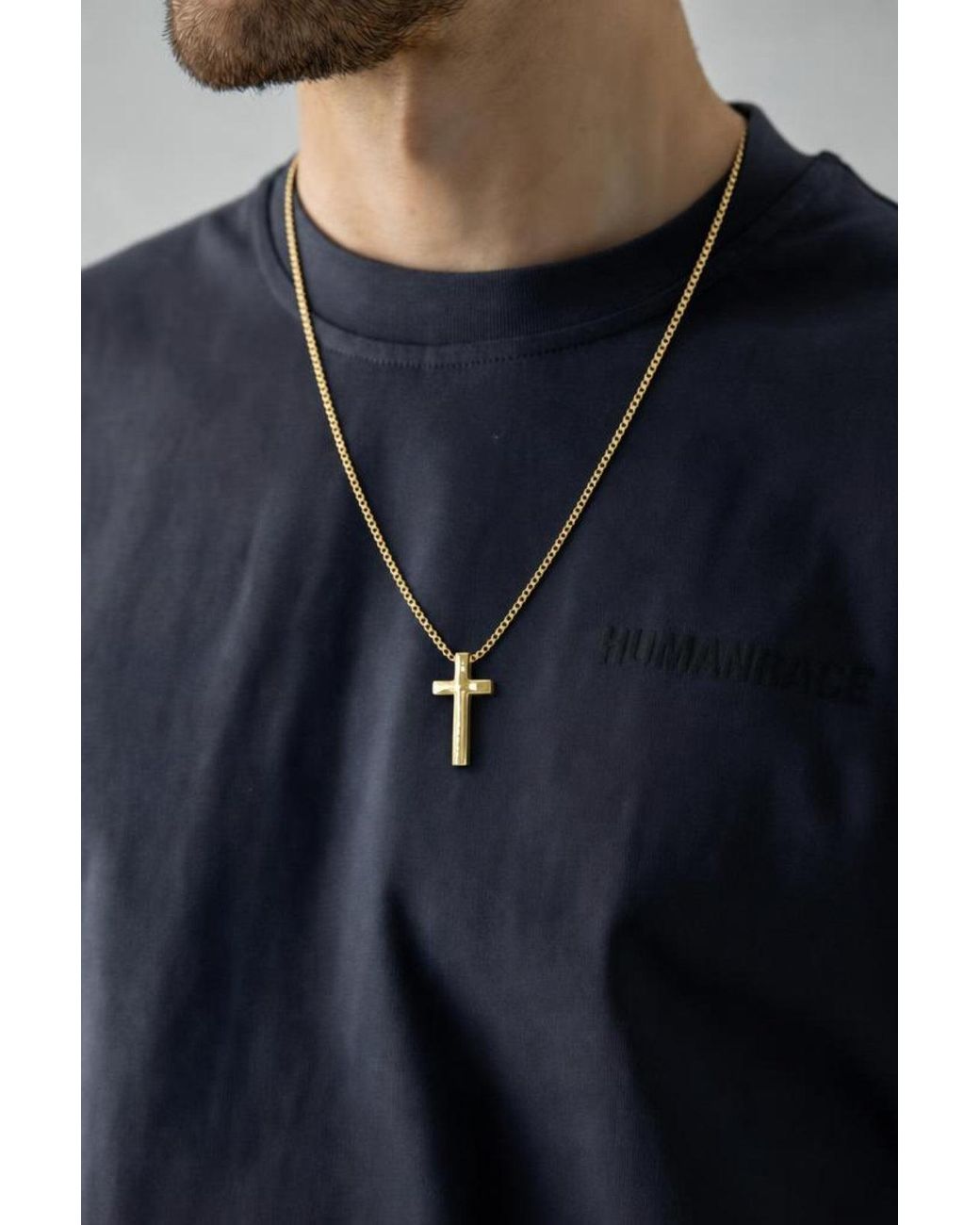 SVNX Blue Cross Prendant Necklace