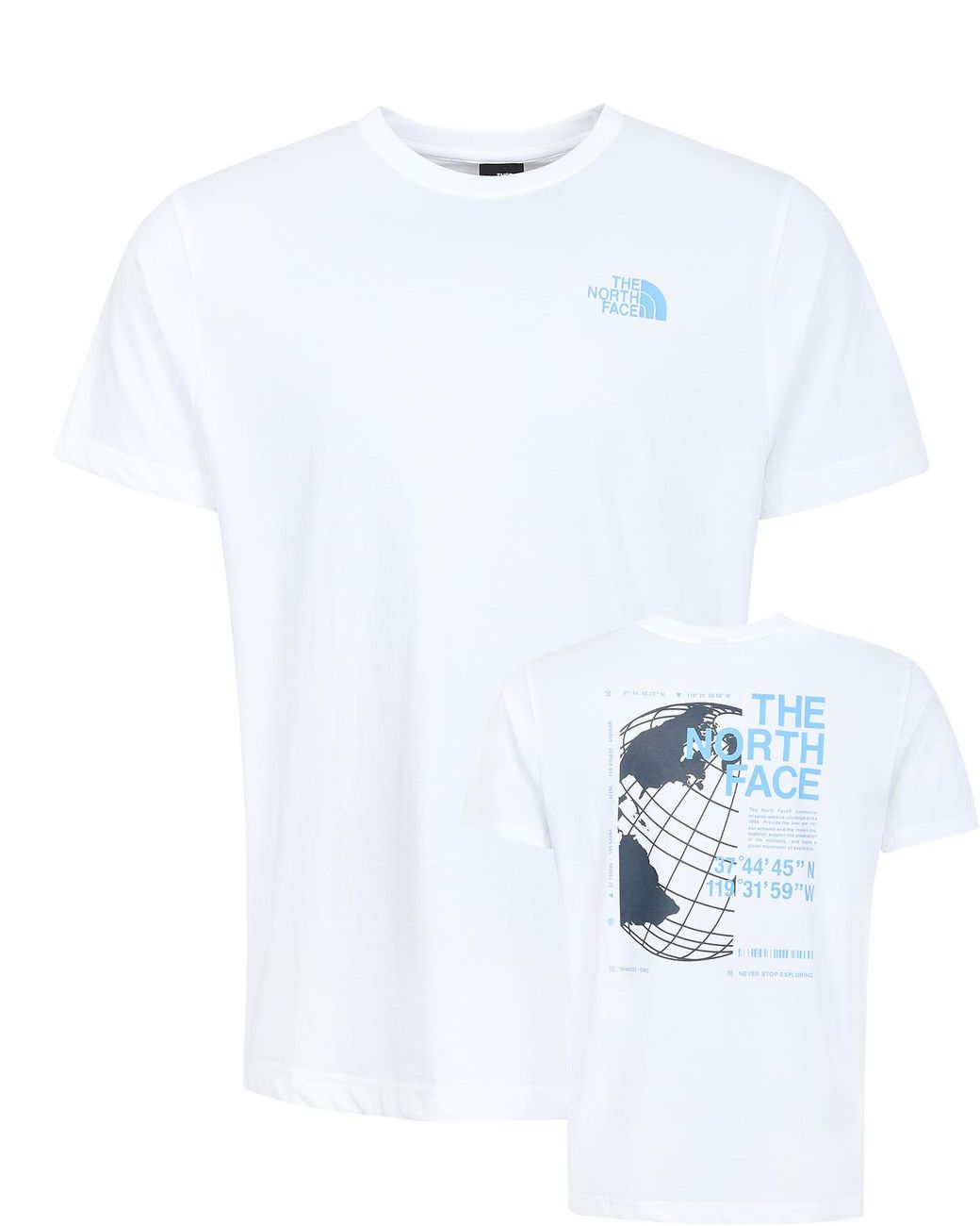 The North Face White Globe Reload Relaxed T-Shirt Cotton for men