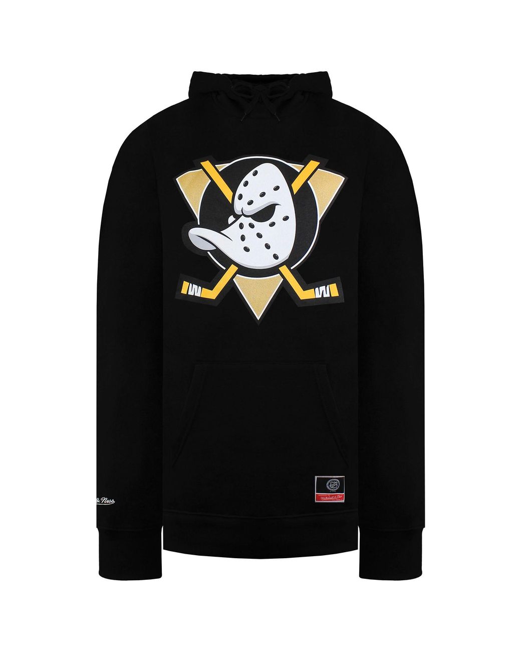 Mitchell & Ness Black Nhl Anaheim Ducks Team Logo Hoodie Cotton for men