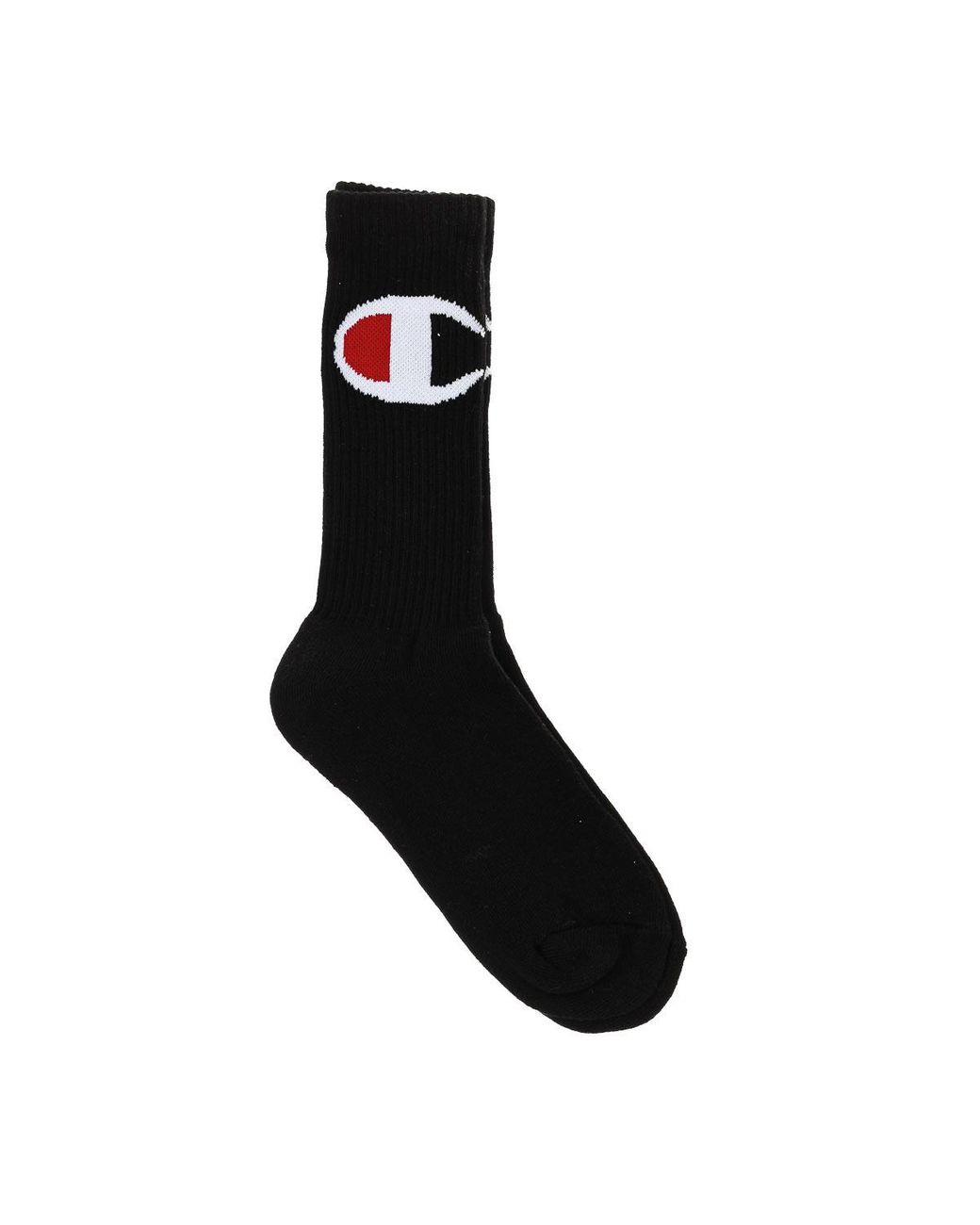 Champion Black Y08Sx High-Top Sports Socks for men