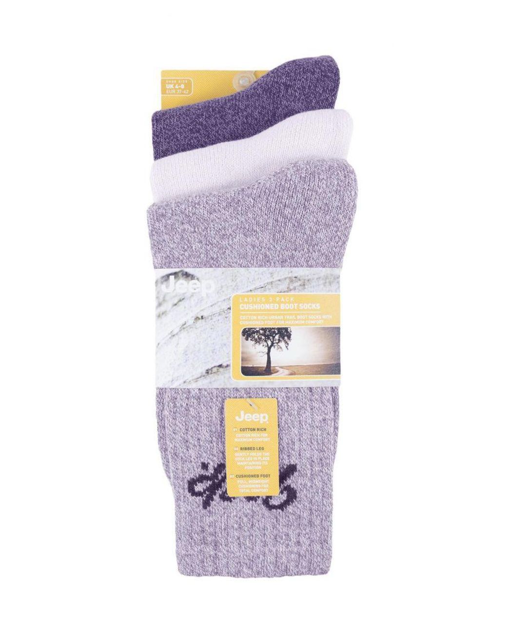 Jeep Purple Hiking Boot Socks