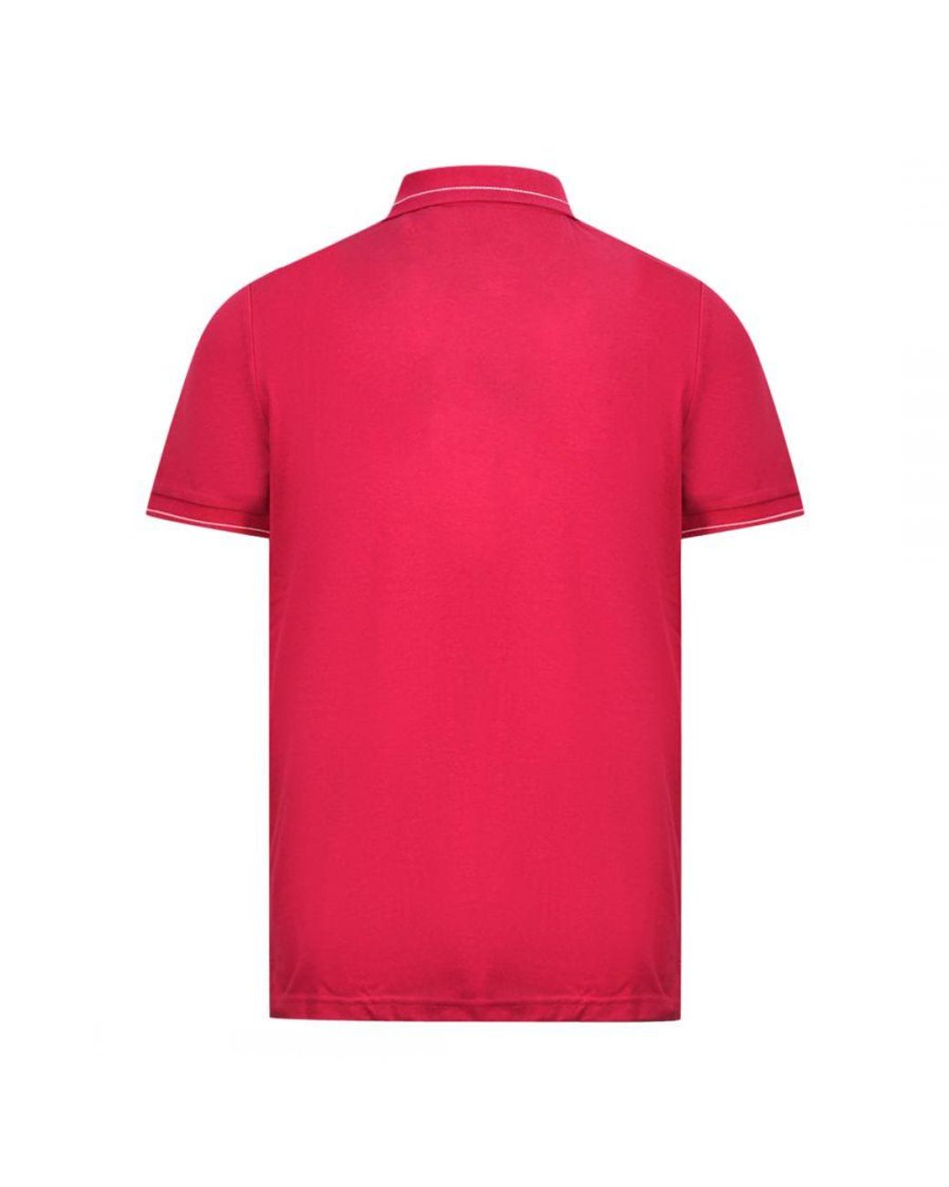Lyle & Scott Pink Cranberry Branded Collar Polo Shirt for men