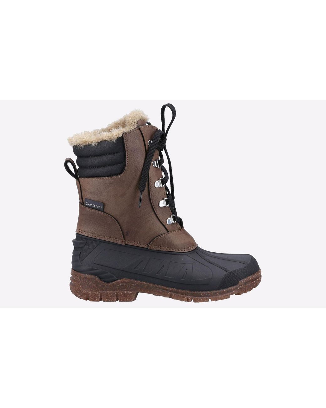 Cotswold Black Hatfield Wellingtons for men